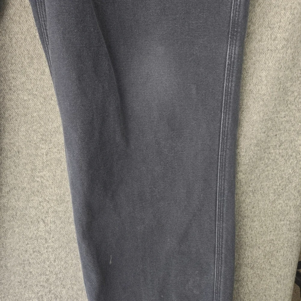 Duluth Trading Fire Hose Carpenter Pants‎ Mens 38x32 Gray Cotton Canvas Workwear